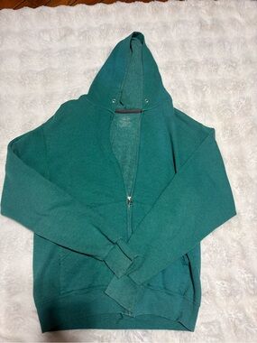 Fruit of the Loom Teal Hooded Zip Jacket